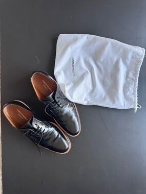 Common Projects Black Leather Derby